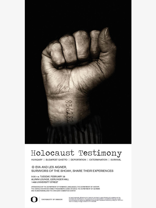 Holocaust Exhibit Ad Design