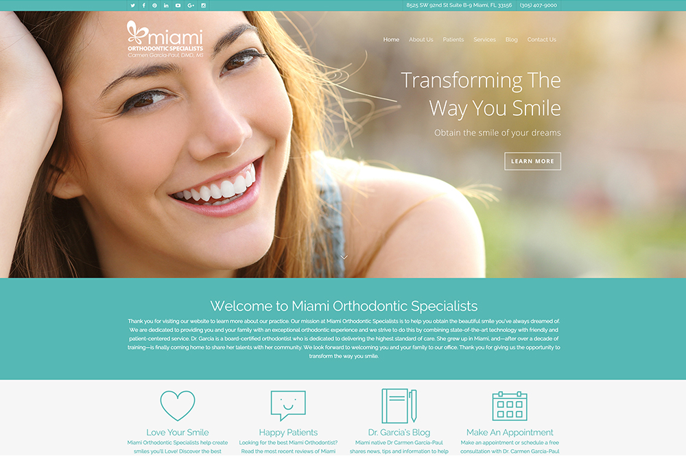Dentist website design