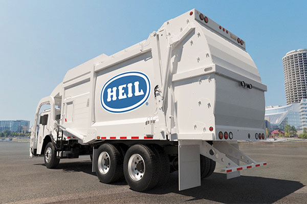 Heil Front Load Garbage Truck 3D Model