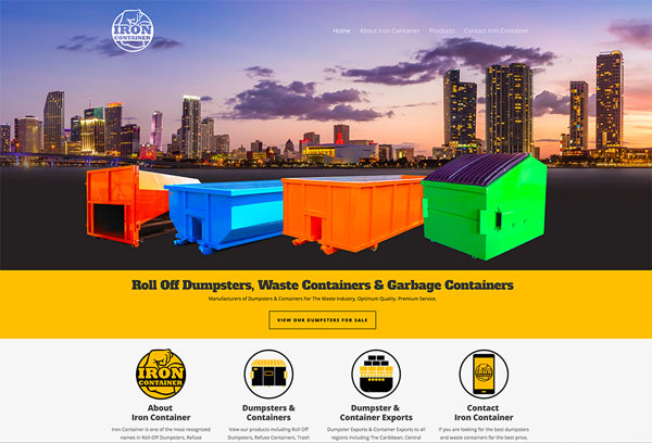 Iron Container Website Design